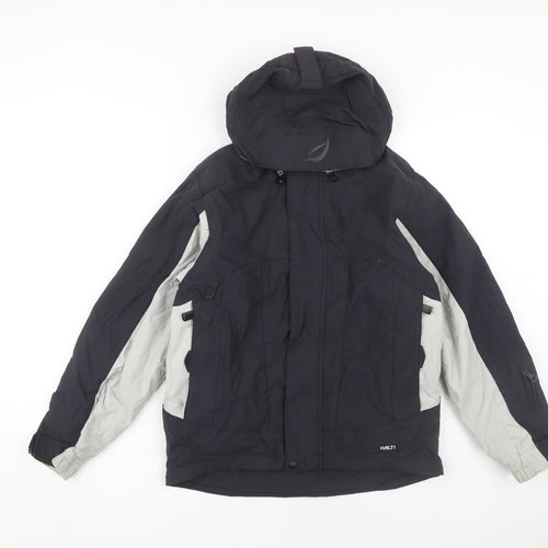 Halti Women's Black Hooded Jacket, Size 12, Winter Casual