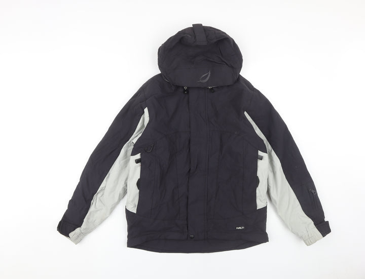Halti Women's Black Hooded Jacket, Size 12, Winter Casual