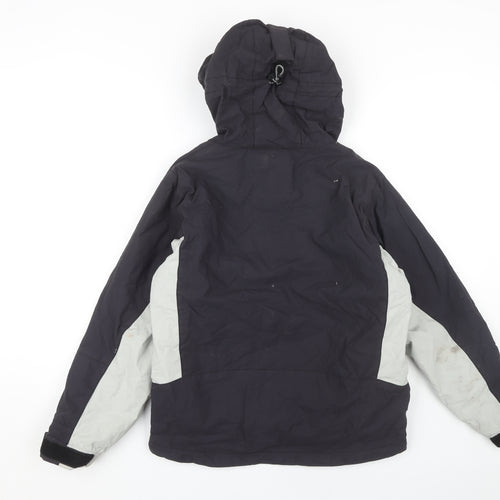 Halti Women's Black Hooded Jacket, Size 12, Winter Casual