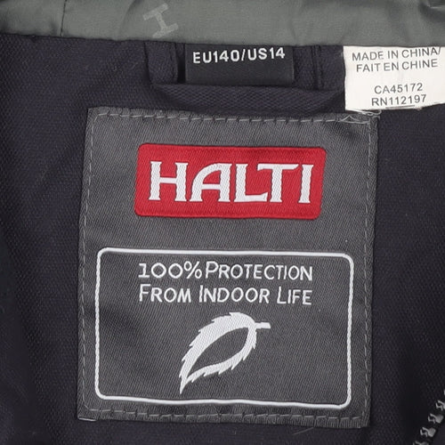 Halti Women's Black Hooded Jacket, Size 12, Winter Casual