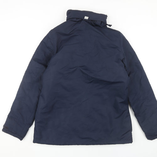 B&C Collection Women's Blue Puffer Jacket S