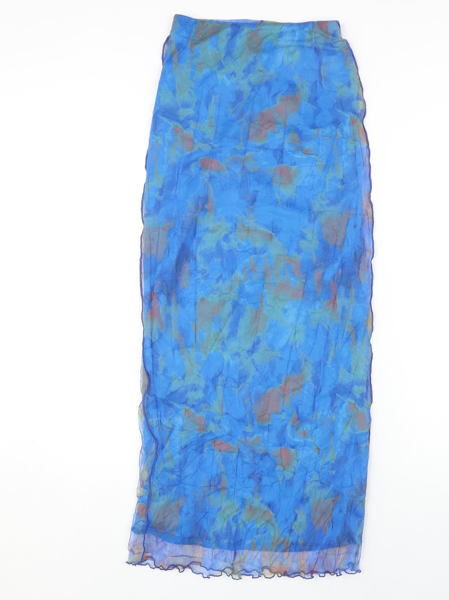 Topshop Women's Long Blue Skirt Size 6