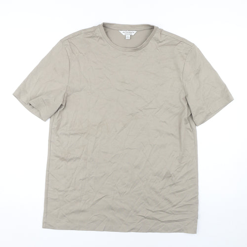 Autograph Men's Beige Cotton Crew Neck T-Shirt M