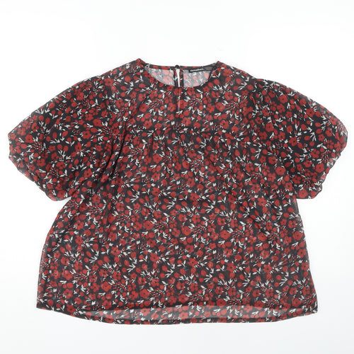 Threadbare Women's Floral Tunic Blouse, XS, Multicoloured