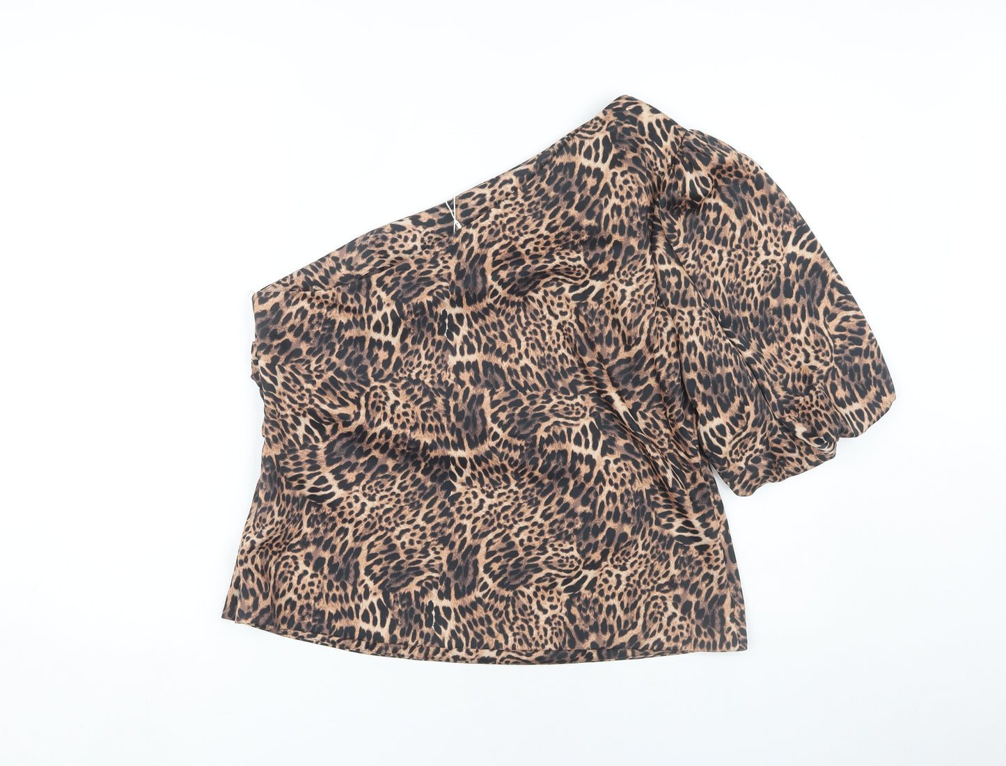 Marks and Spencer Women's Brown Leopard Print Top, Size 16