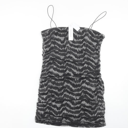 Topshop Women's Black Slip Dress Size 16