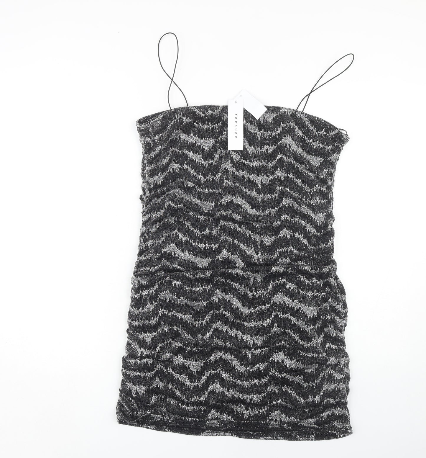 Topshop Women's Black Slip Dress Size 16
