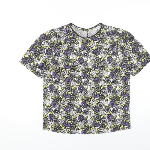Next Women's Multicoloured Floral T-Shirt Size 6 Petite