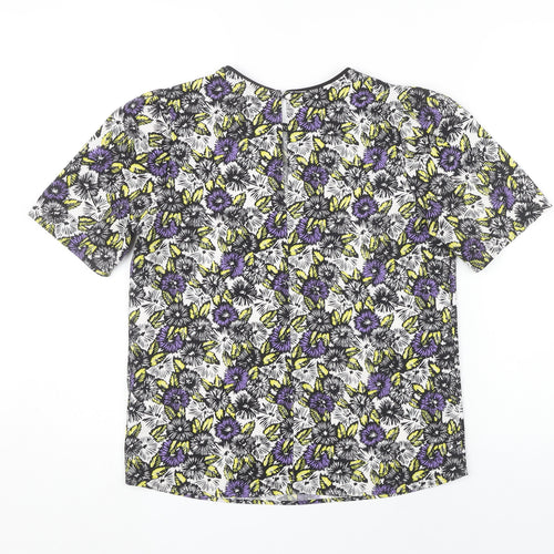 Next Women's Multicoloured Floral T-Shirt Size 6 Petite