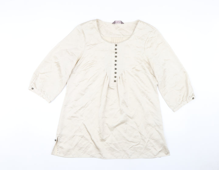 Marks and Spencer Women's Beige Tunic, Size 12