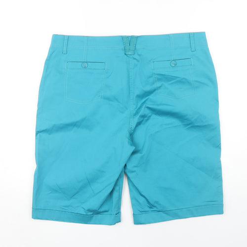 Per Una Women's Blue Chino Shorts Size 18