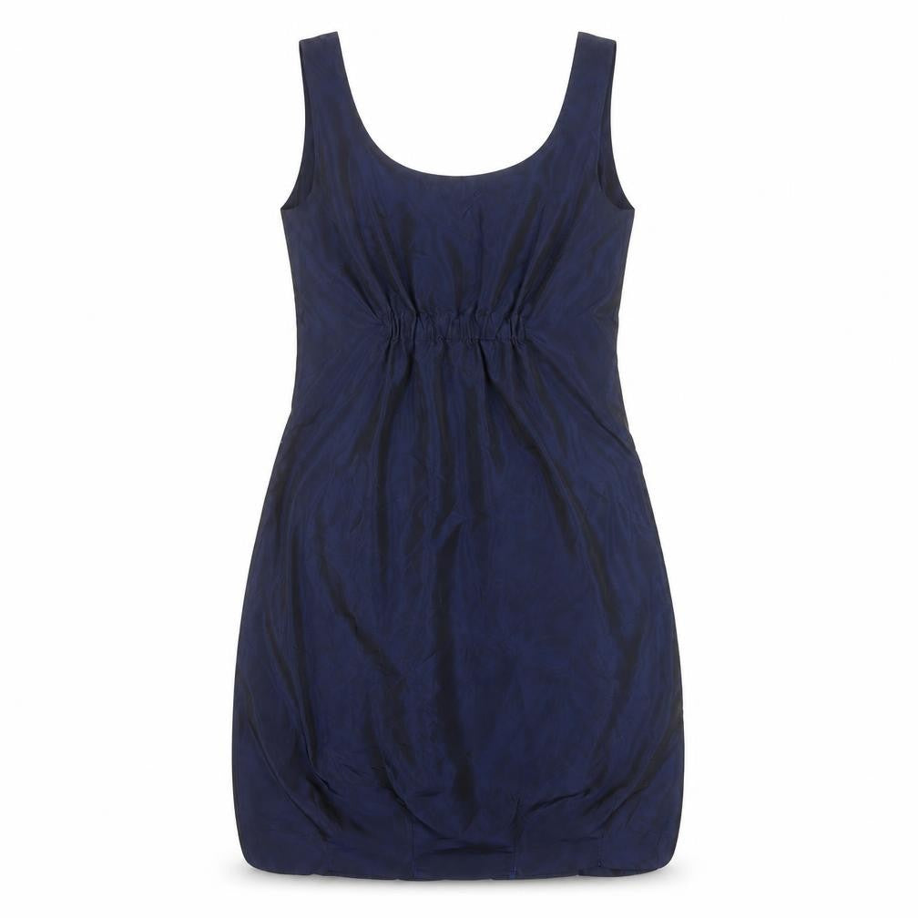 Front view of Zara Basic Women's Blue Slip Dress L - Casual & Chic