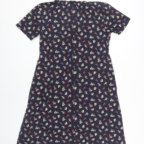 Marks and Spencer Floral A-Line Dress, Size 14, Multicoloured