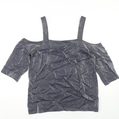 Next Women's Black Off Shoulder Top Size 12