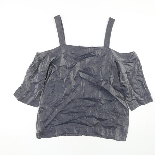 Next Women's Black Off Shoulder Top Size 12