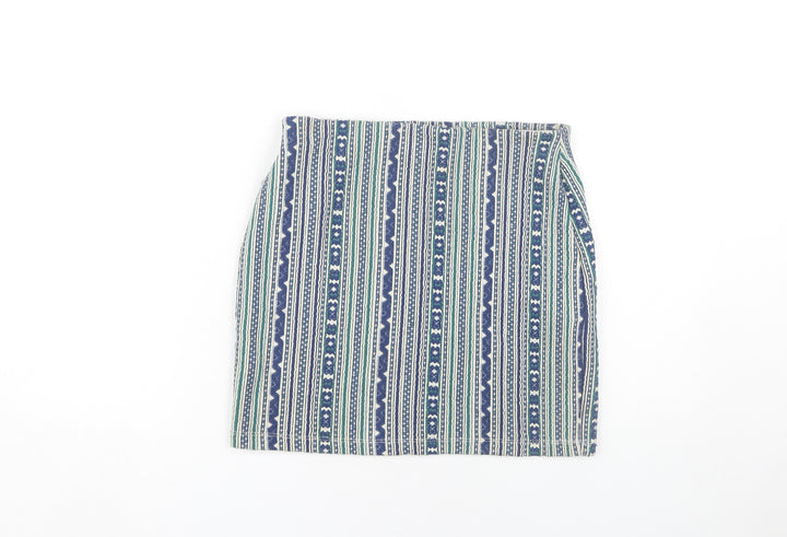 Zara Women's Multicoloured Geometric Pencil Skirt S