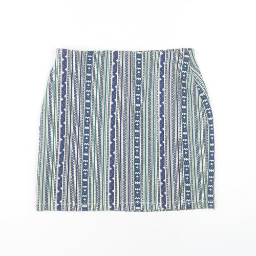 Zara Women's Multicoloured Geometric Pencil Skirt S