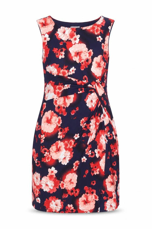 Front view of Damart Women's Multicoloured Floral Shift Dress, size 12