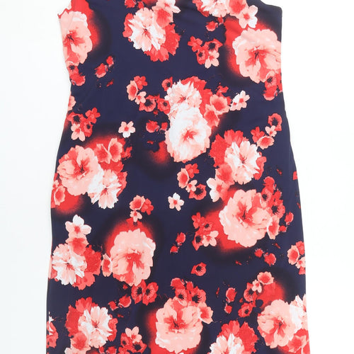 Damart Women's Multicoloured Floral Shift Dress, Size 12
