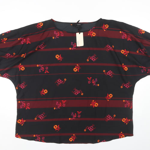 Capsule Women's Multicoloured Floral Stripe Top Size 22