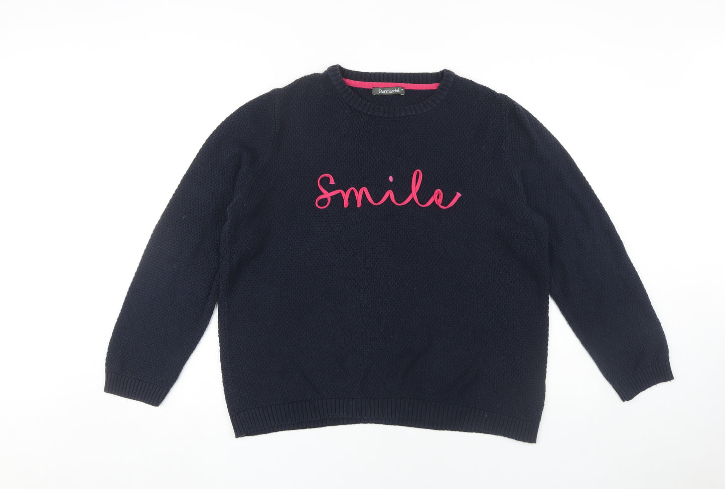 Bonmarché Women's Black Pullover Jumper, M