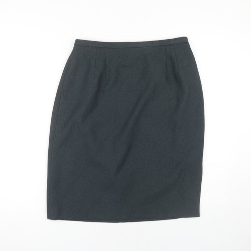 Travis Ayers Women's Black Knee Length Pencil Skirt, Size 12
