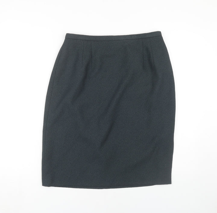 Travis Ayers Women's Black Knee Length Pencil Skirt, Size 12