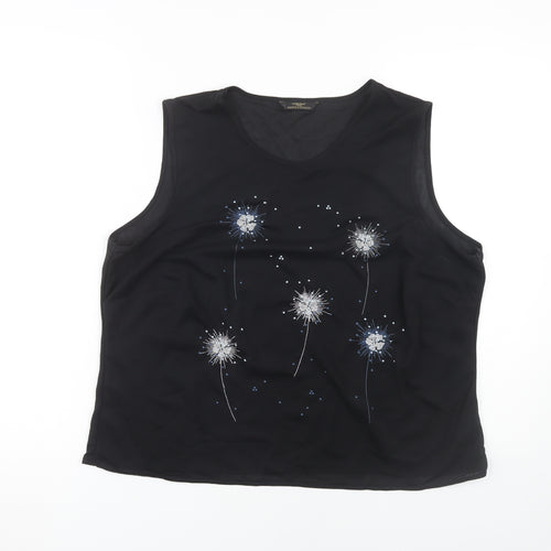 Marks and Spencer Women’s Black Tank Top, Size 20