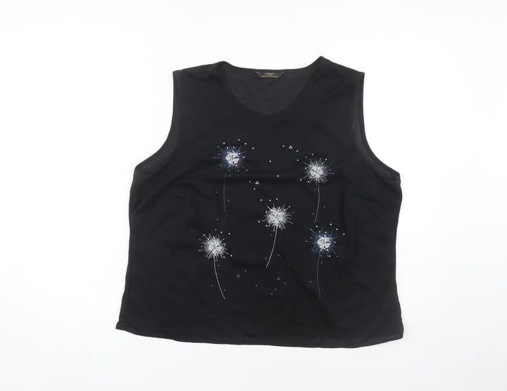 Marks and Spencer Women’s Black Tank Top, Size 20