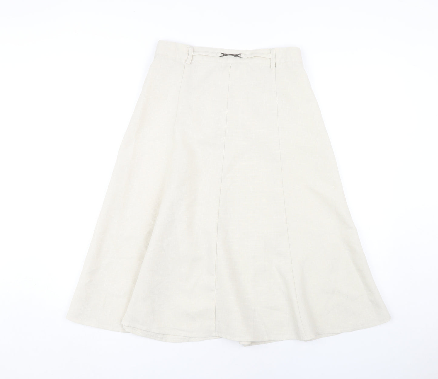 Damart Women's Beige Elastic Waist Skirt Size 14