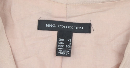 MNG Collection Women's Beige & Black Sleeveless Sheath Dress in XS