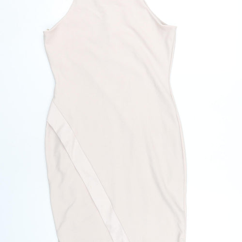 River Island Women's Ivory Bodycon Dress, Size 12