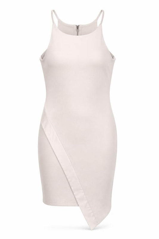 Front view of River Island Women's Ivory Bodycon Dress, size 12