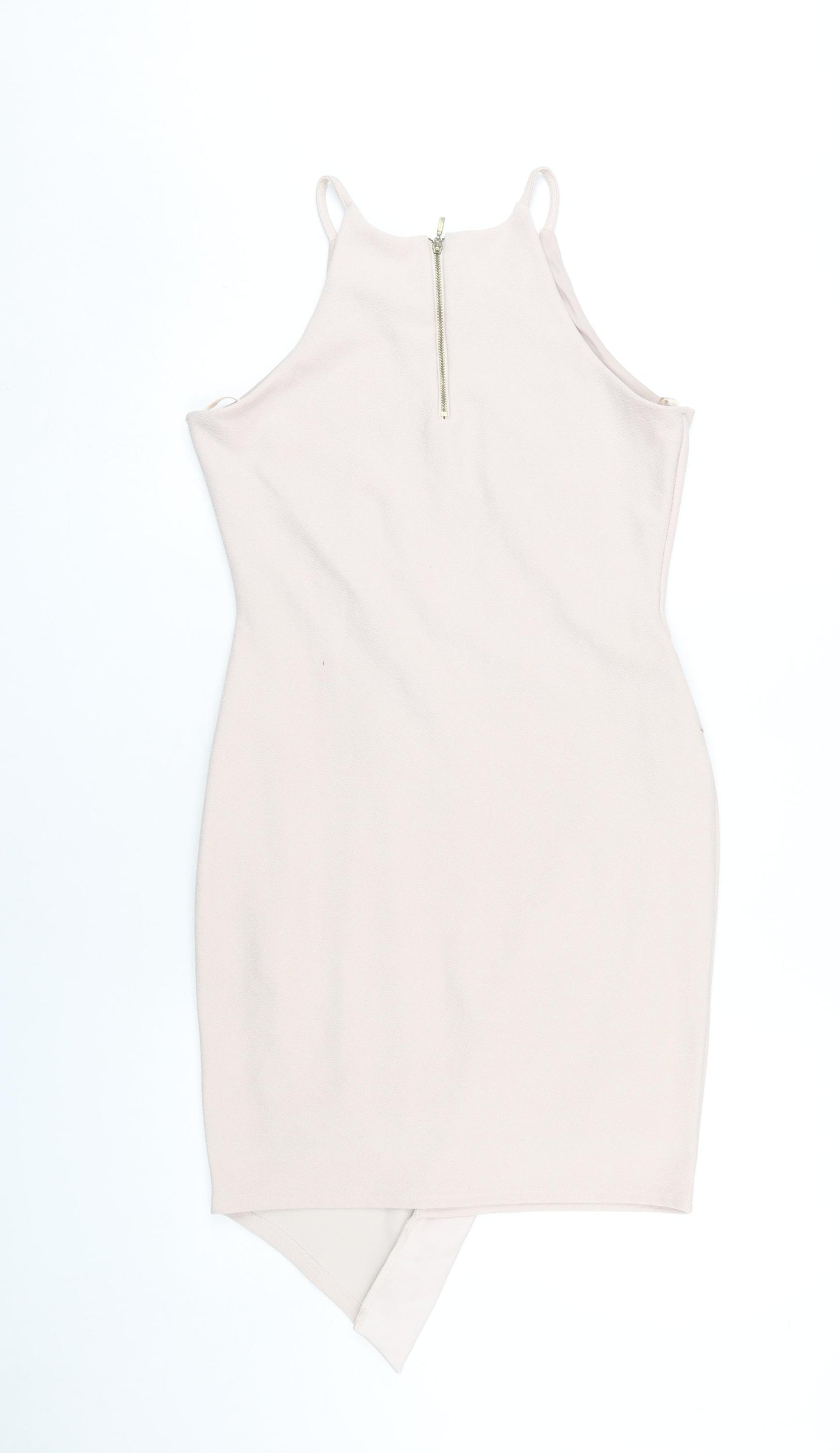 River Island Women's Ivory Bodycon Dress, Size 12