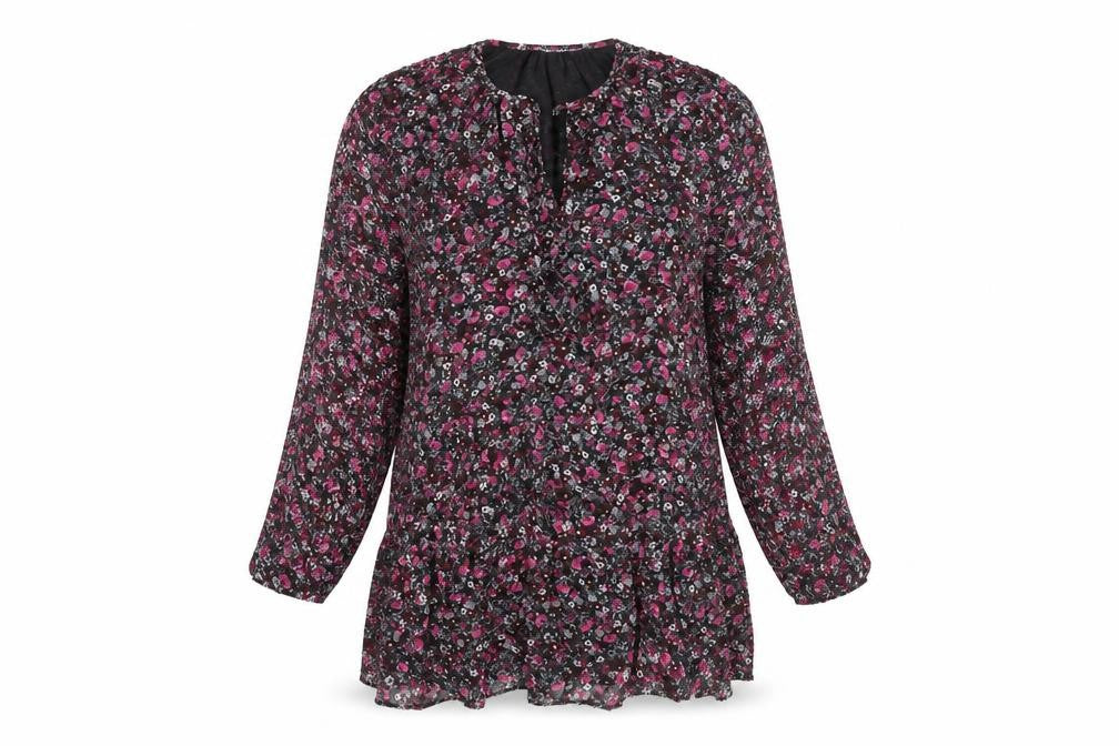 Front view of Zara Women Floral Multicoloured M Dress