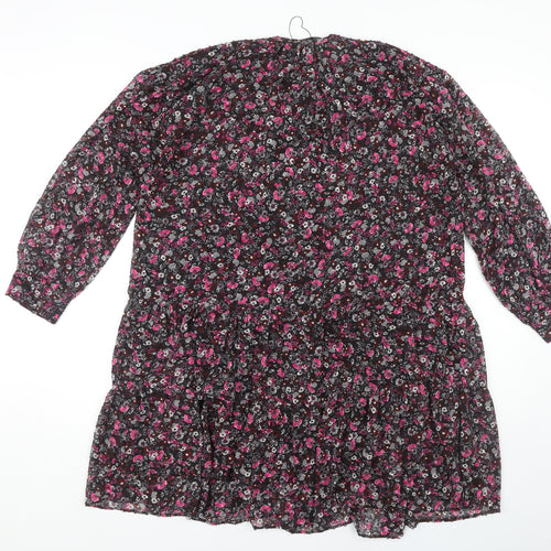 Zara Women Floral Multicoloured M Dress