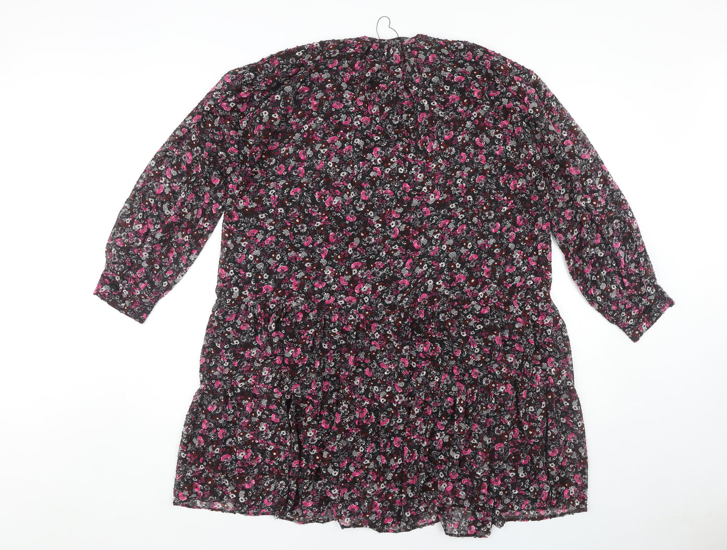 Zara Women Floral Multicoloured M Dress