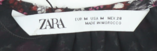 Zara Women Floral Multicoloured M Dress