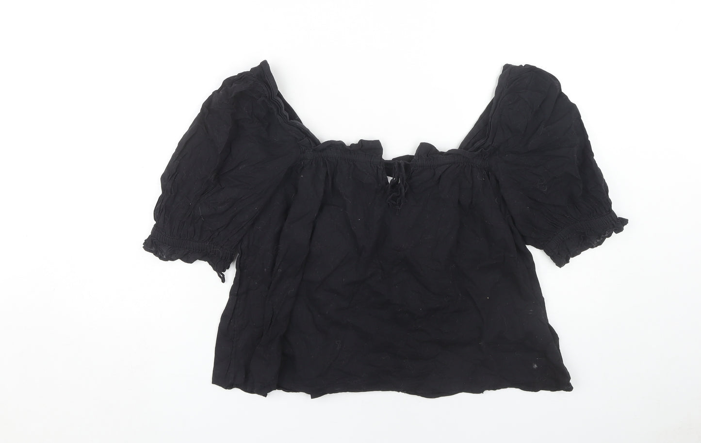 & Other Stories Women's Black Off Shoulder Tunic Blouse S