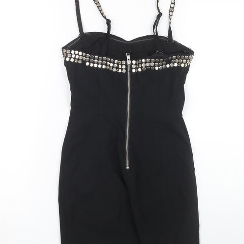 H&M Women Black Bodycon Dress Size 12
