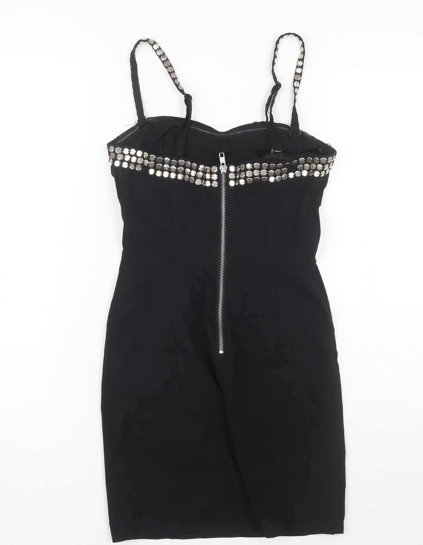 H&M Women Black Bodycon Dress Size 12