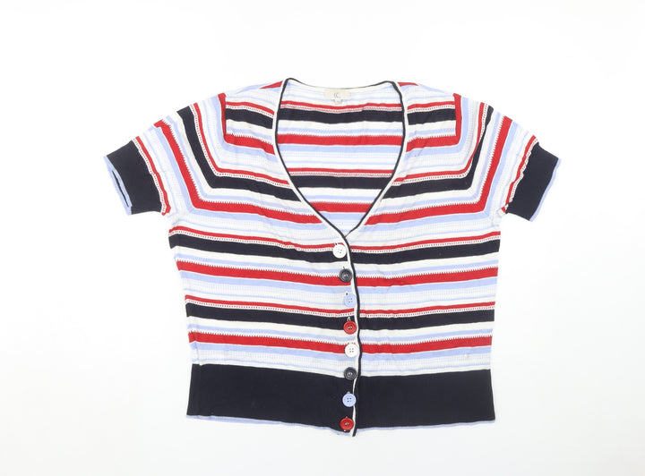 CC Women's Multicoloured Striped Cardigan XL