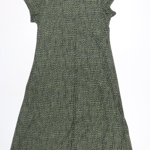 New Look Green Jersey Dress, Women, Size 16, Cap Sleeve