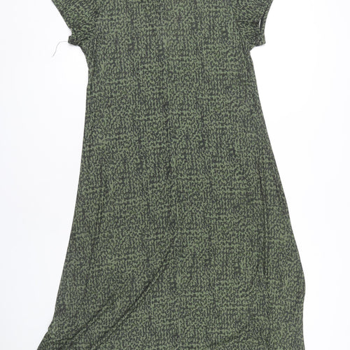 New Look Green Jersey Dress, Women, Size 16, Cap Sleeve