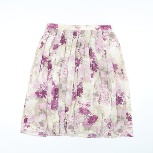 Marks and Spencer Women’s Floral Pleated Skirt, Size 16