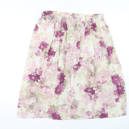 Marks and Spencer Women’s Floral Pleated Skirt, Size 16