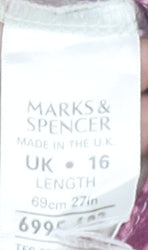 Marks and Spencer Women’s Floral Pleated Skirt, Size 16