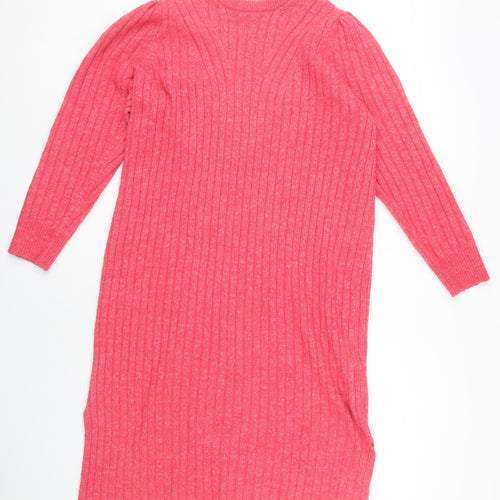 Anyday Women's Pink Jumper Dress, M, Long Sleeve