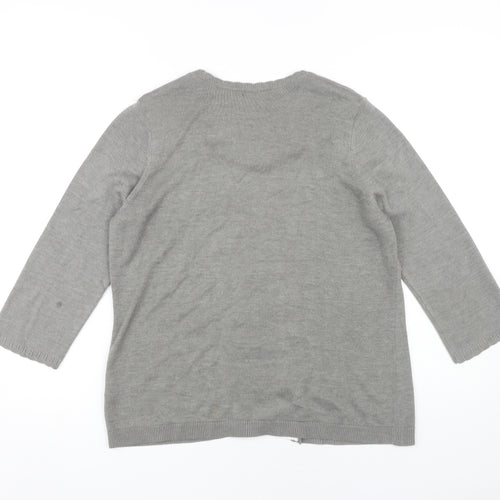 Marks and Spencer Women's Grey Cardigan Size 14