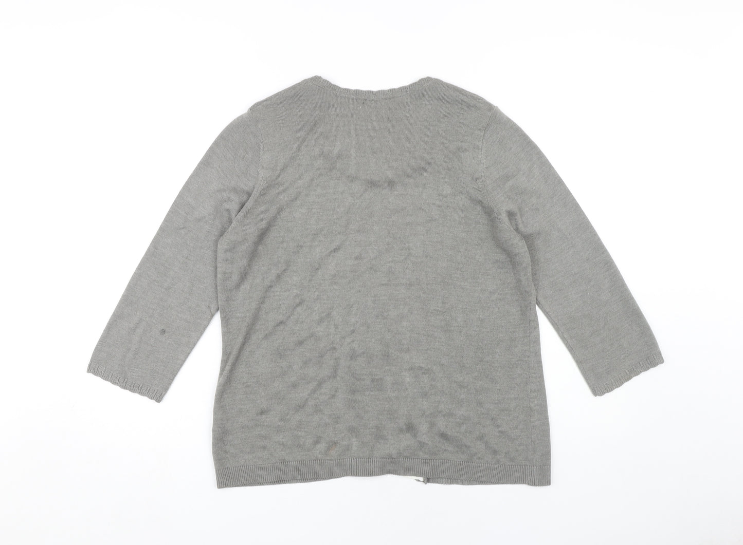Marks and Spencer Women's Grey Cardigan Size 14